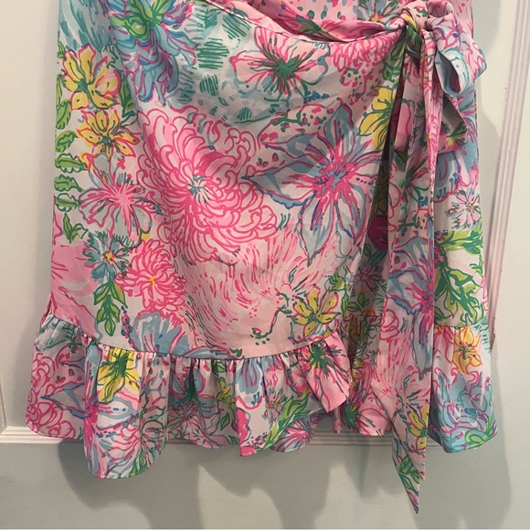 Lilly Pulitzer Darlah Stretch Wrap Dress Size 10 - Picture 6 of 10